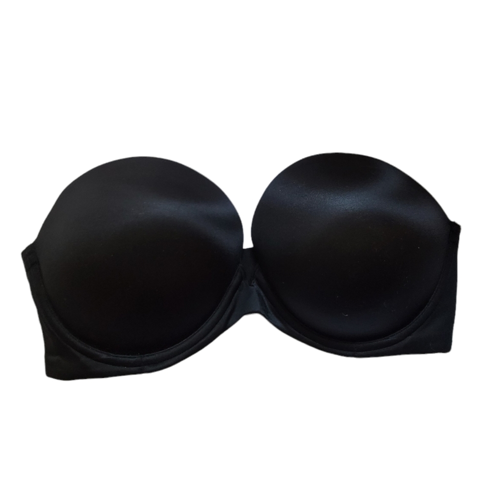 Victoria's Secret Very Sexy Black Strapless Pushup Bra Size 34DD